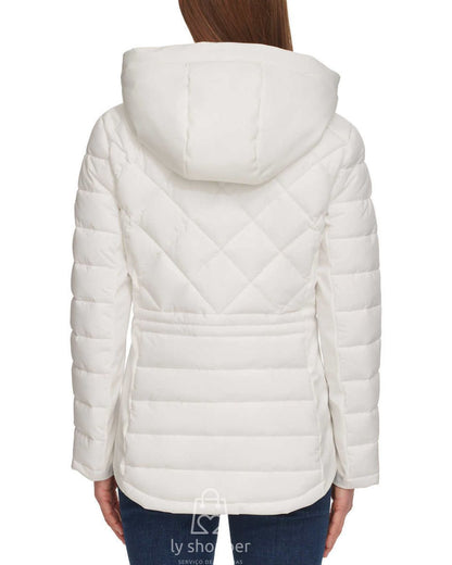 Jaqueta feminina importada TOMMY HILFIGER puffer com capuz