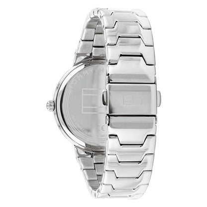 Relógio importado TOMMY HILFIGER feminino 36mm prata com cristais