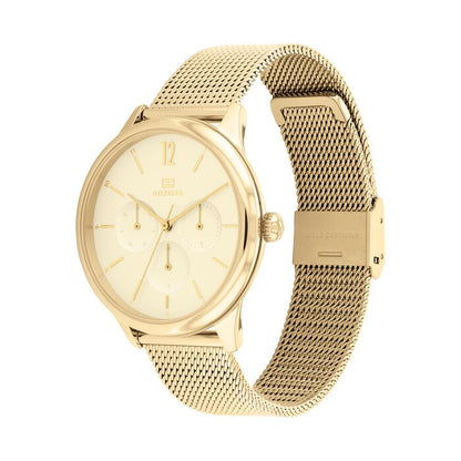 Relógio importado TOMMY HILFIGER feminino 38mm dourado