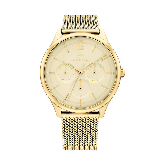 Relógio importado TOMMY HILFIGER feminino 38mm dourado