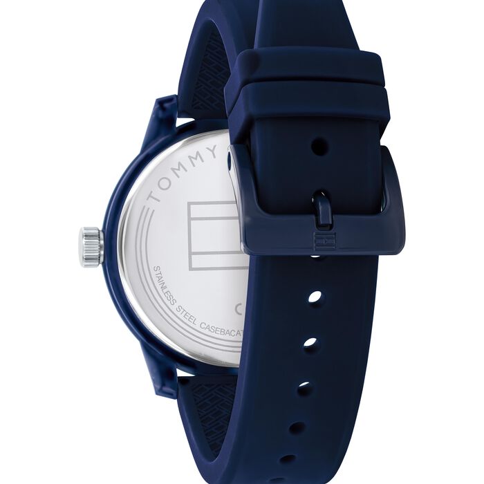 Relógio importado TOMMY HILFIGER masculino azul escuro 44mm