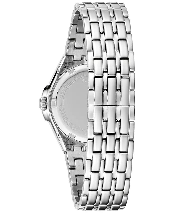 Relógio feminino BULOVA Phantom Crystal de aço inoxidável com pulseira de 32 mm