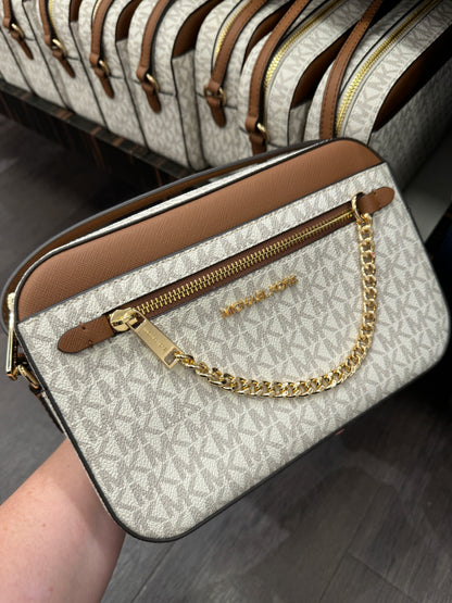 Bolsa importada MICHAEL KORS transversal Jet Set correntinha