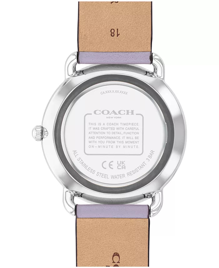 Relógio COACH feminino 36mm roxo claro