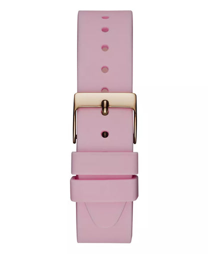 Relógio Analógico GUESS Feminino Rosa Silicone 40 mm