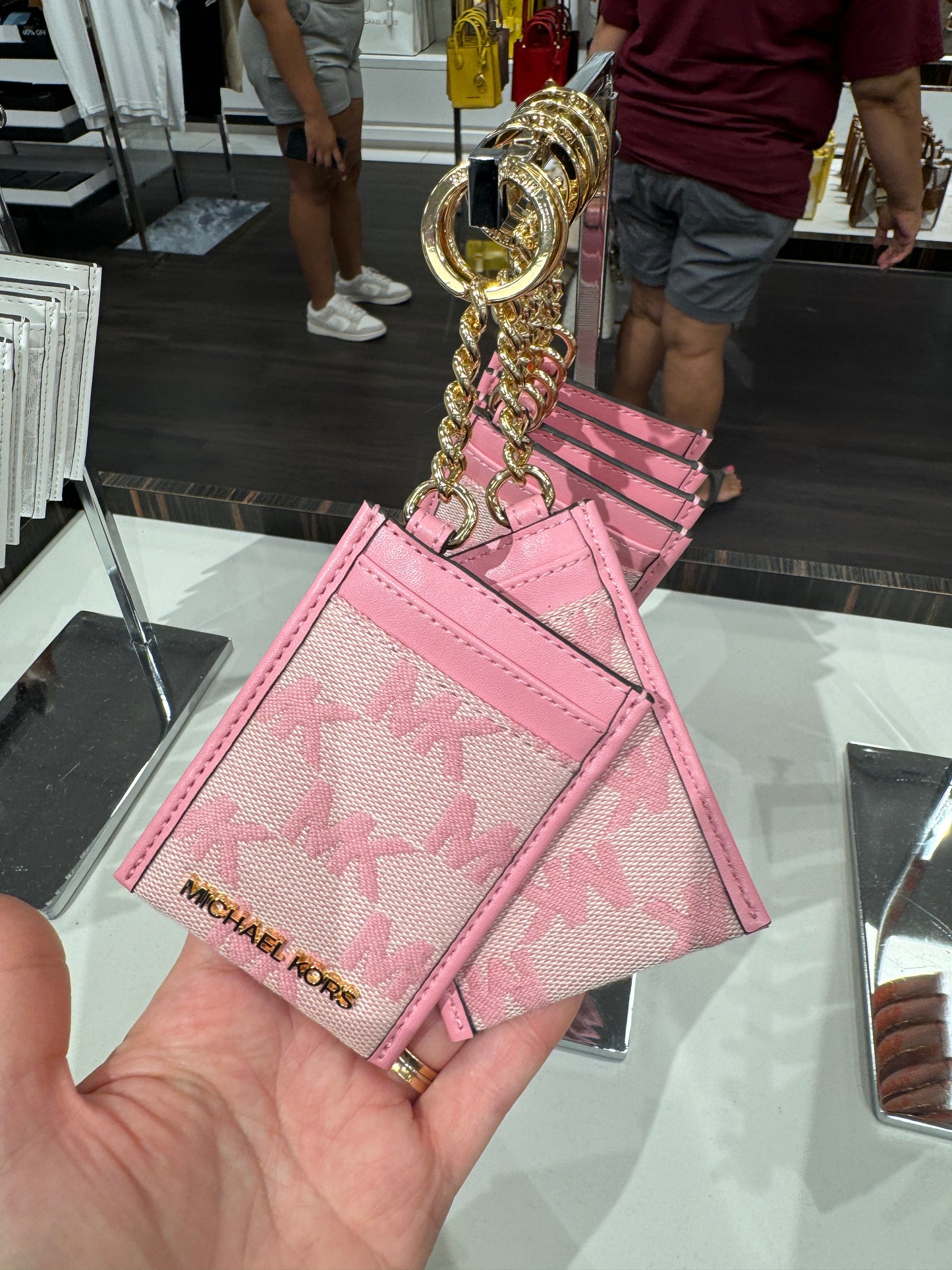 Porta cartão importado MICHAEL KORS vertical com chaveiro