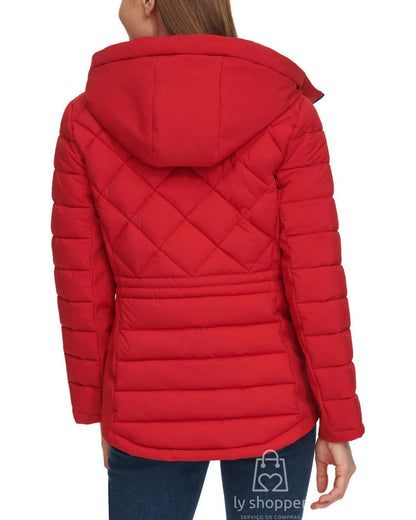 Jaqueta feminina importada TOMMY HILFIGER puffer com capuz