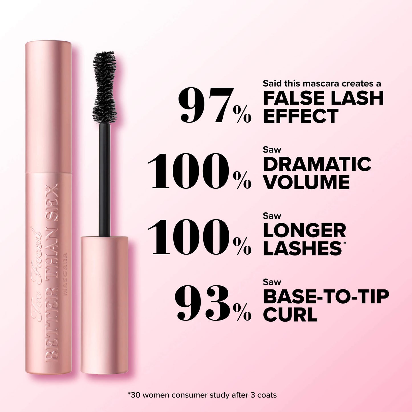 Máscara de cílios TOO FACED volumizante Better Than Sex