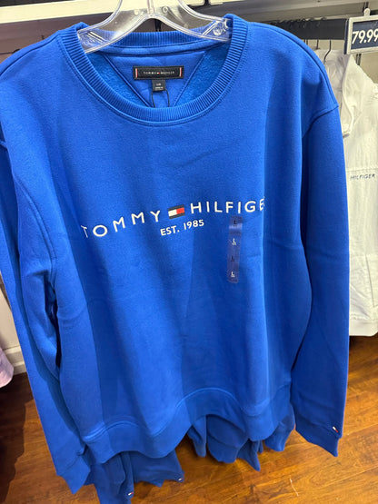 Moletom peluciado masculino sem capuz TOMMY HILFIGER