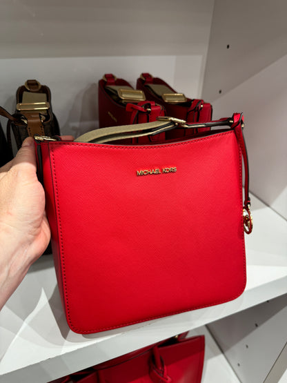 Bolsa importada MICHAEL KORS transversal Jet Set mensageiro com alça de tecido