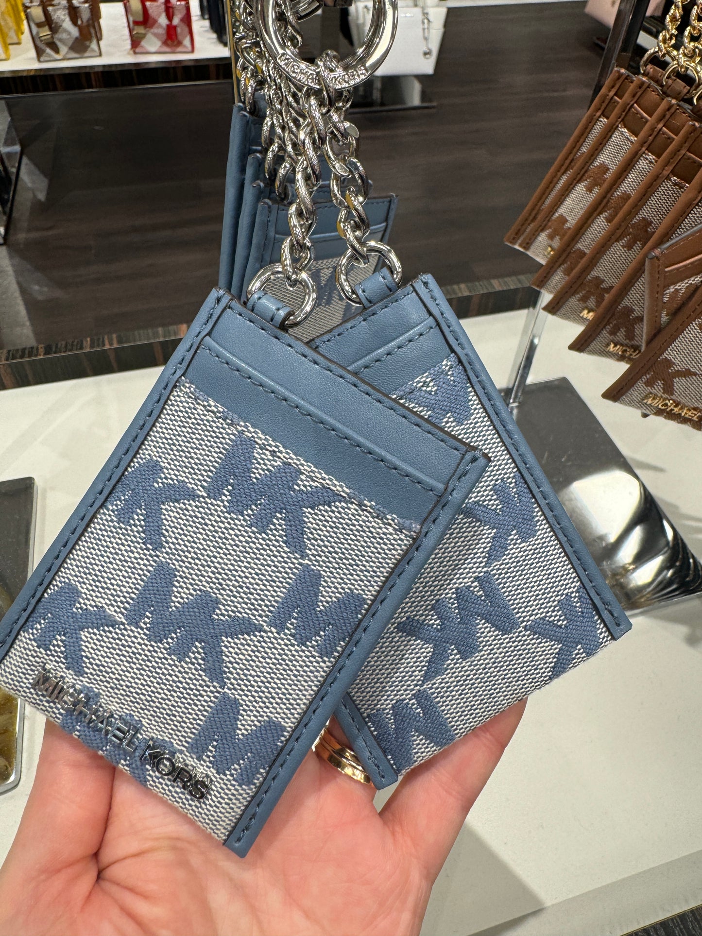 Porta cartão importado MICHAEL KORS vertical com chaveiro