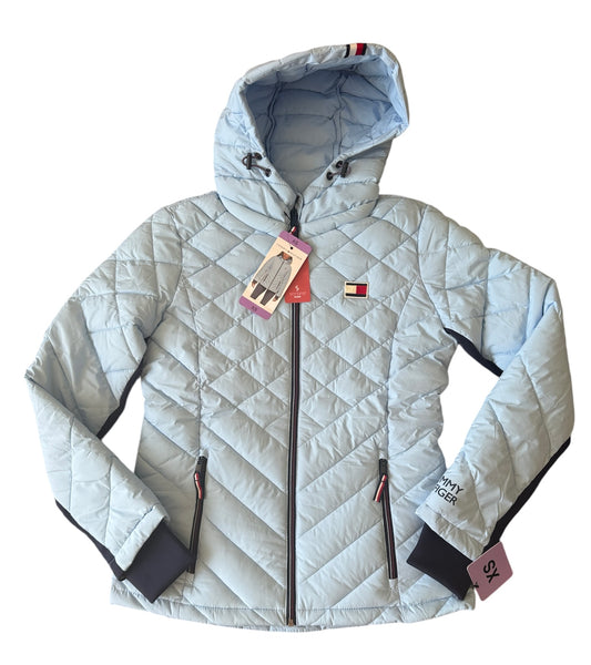 Jaqueta feminina importada TOMMY HILFIGER puffer com capuz PRONTO ENVIO