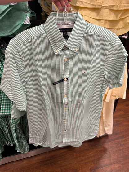 Camisa importada TOMMY HILFIGER masculina de botão manga curta