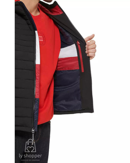 Jaqueta importada masculina TOMMY HILFIGER puffer com capuz