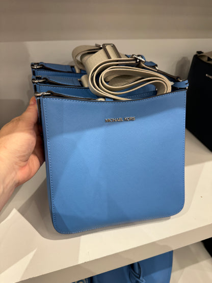 Bolsa importada MICHAEL KORS transversal Jet Set mensageiro com alça de tecido