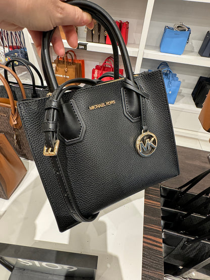 Bolsa importada MICHAEL KORS estruturada Mercer de mão e transversal