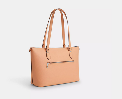 Bolsa de ombro COACH Gallery com zíper cores lisas