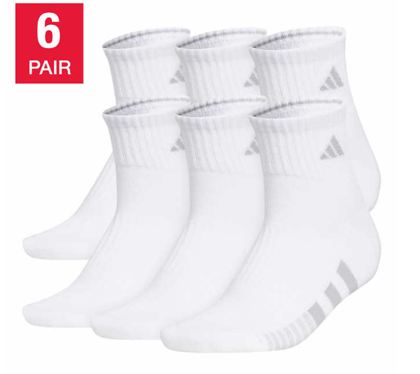 Meia ADIDAS feminina Quarter, 6 pares