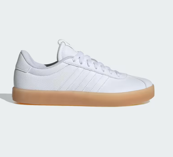 Tênis feminino importado ADIDAS VL Court 3.0 branco e bege