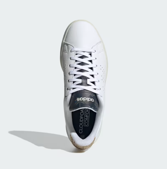 Tênis feminino importado ADIDAS Advantage 2.0 branco escuro