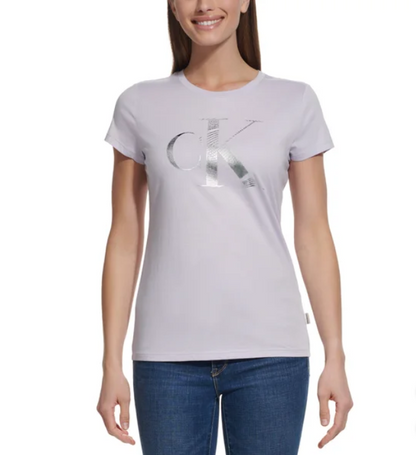 Camiseta Calvin Klein Jeans Feminina com Logotipo