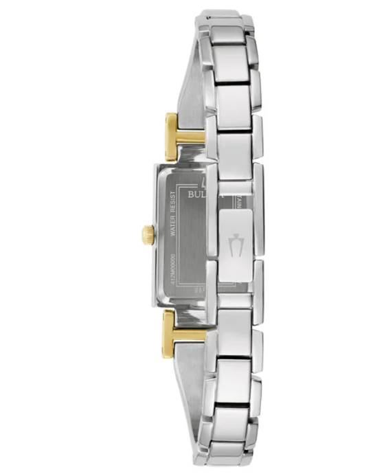 Relógio feminino Bulova Classic Diamond Two Tons Aço inoxidável Quartz