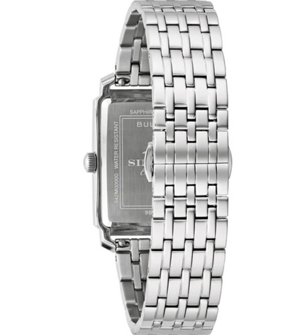 Relógio masculino Bulova Frank Sinatra de quartzo em aço inoxidável