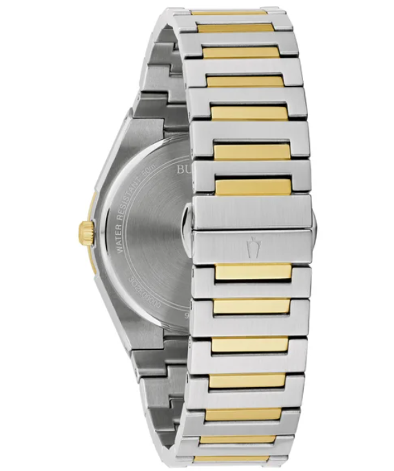 Relógio masculino Bulova Classic Two Tone de quartzo em aço inoxidável