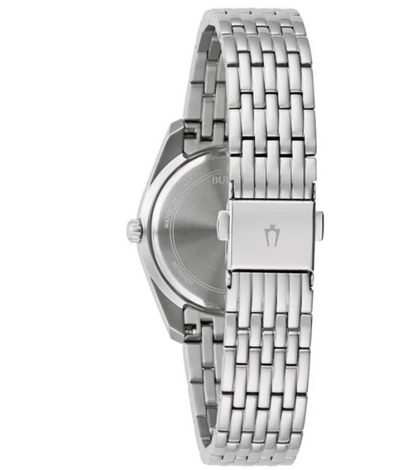 Relógio Bulova Classic Crystal Aço Inoxidável Quartzo Feminino