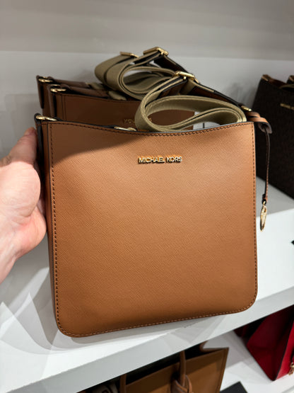 Bolsa importada MICHAEL KORS transversal Jet Set mensageiro com alça de tecido