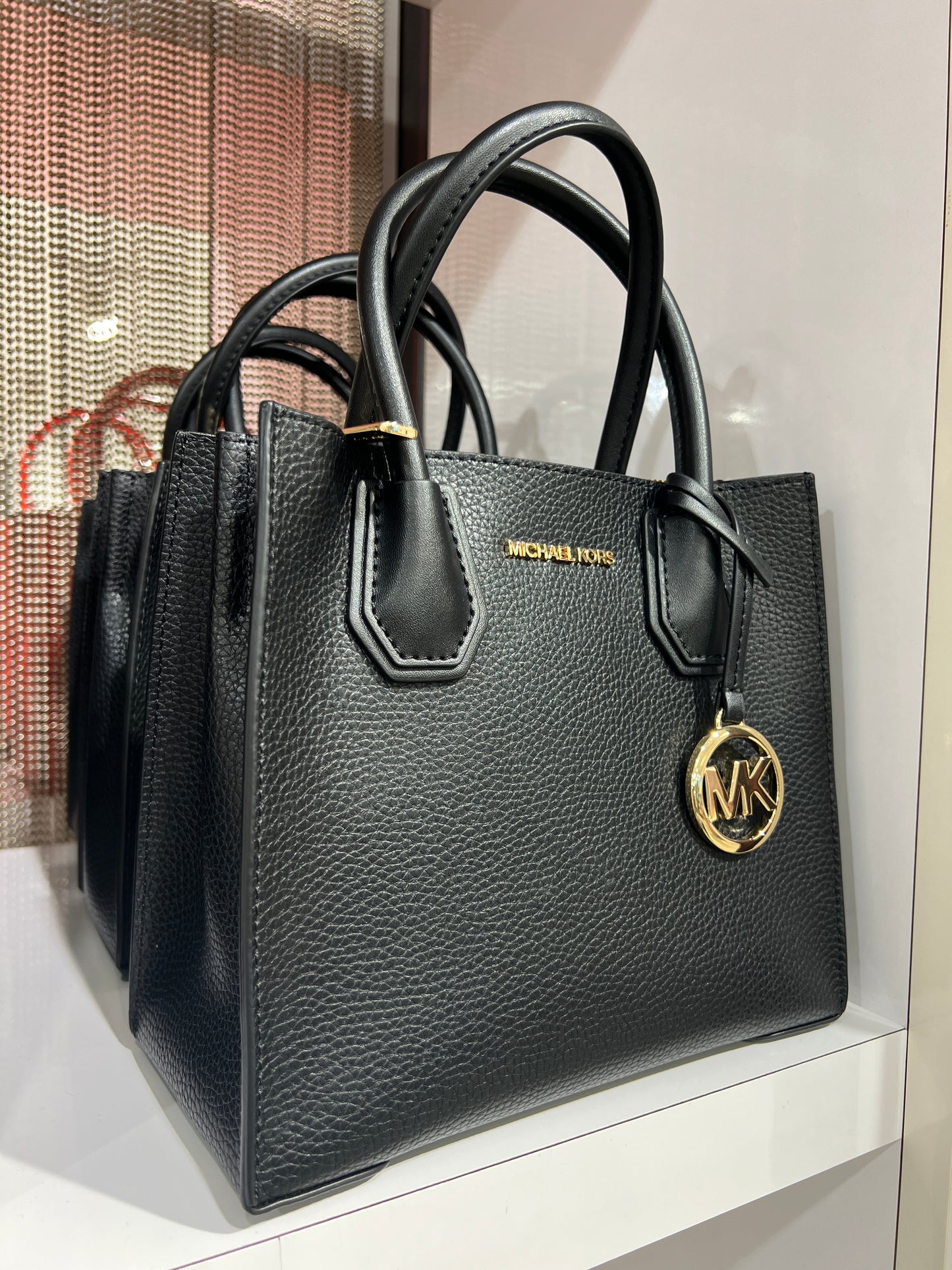 Bolsa importada MICHAEL KORS estruturada Mercer de mão e transversal