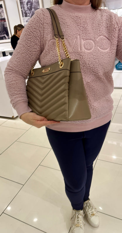 Bolsa importada MICHAEL KORS Susan média acolchoada de ombro