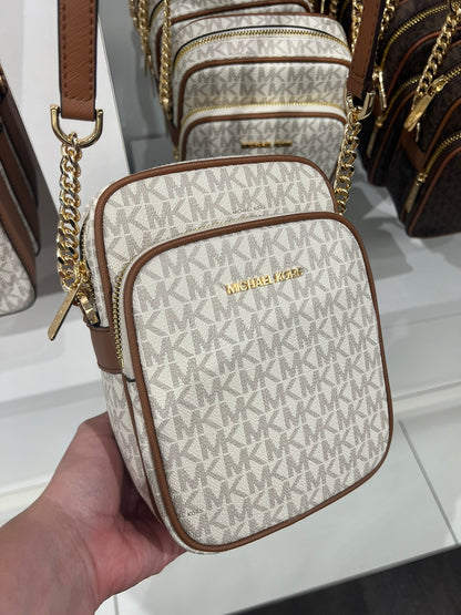 Bolsa importada transversal MICHAEL KORS 2 zípers