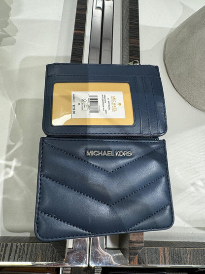 Porta cartão com zíper 3 dobras acolchoadas MICHAEL KORS