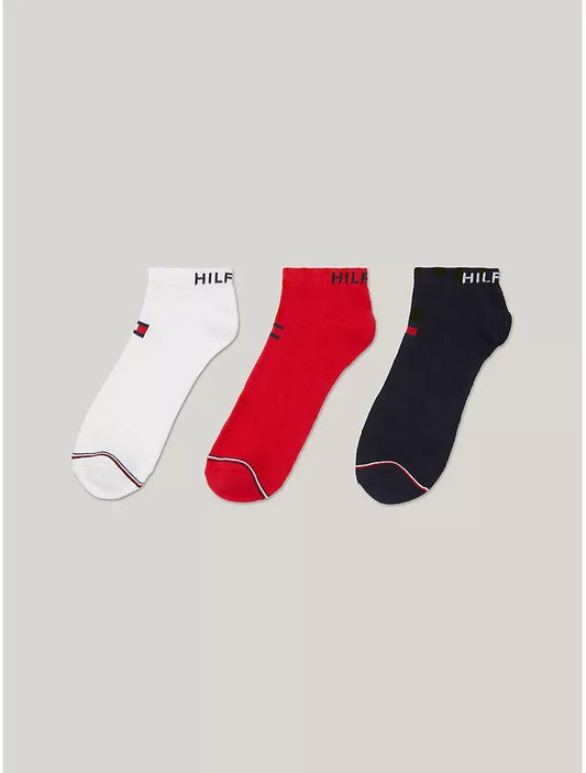 Kit com 3 pares de meias masculinas TOMMY HILFIGER