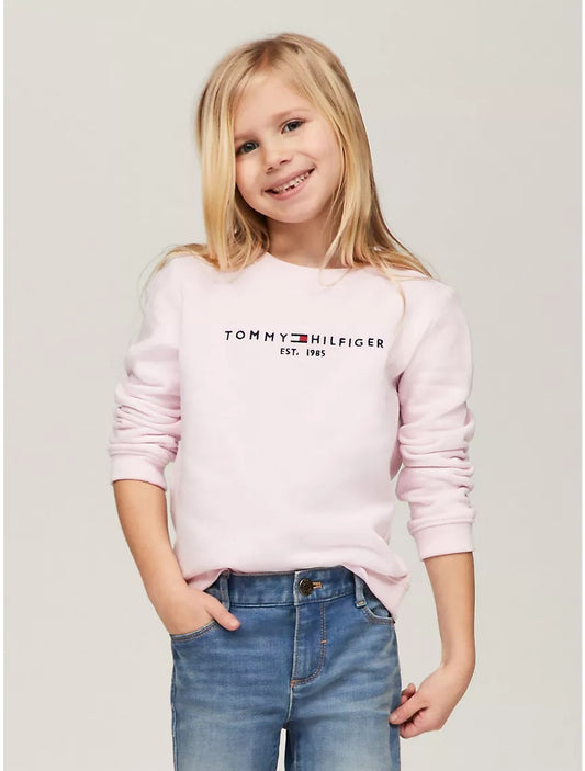 Moletom menina TOMMY HILFIGER com logo pequeno bordado no peito