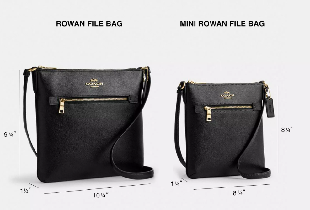 Bolsa importada COACH transversal Mini Rowan