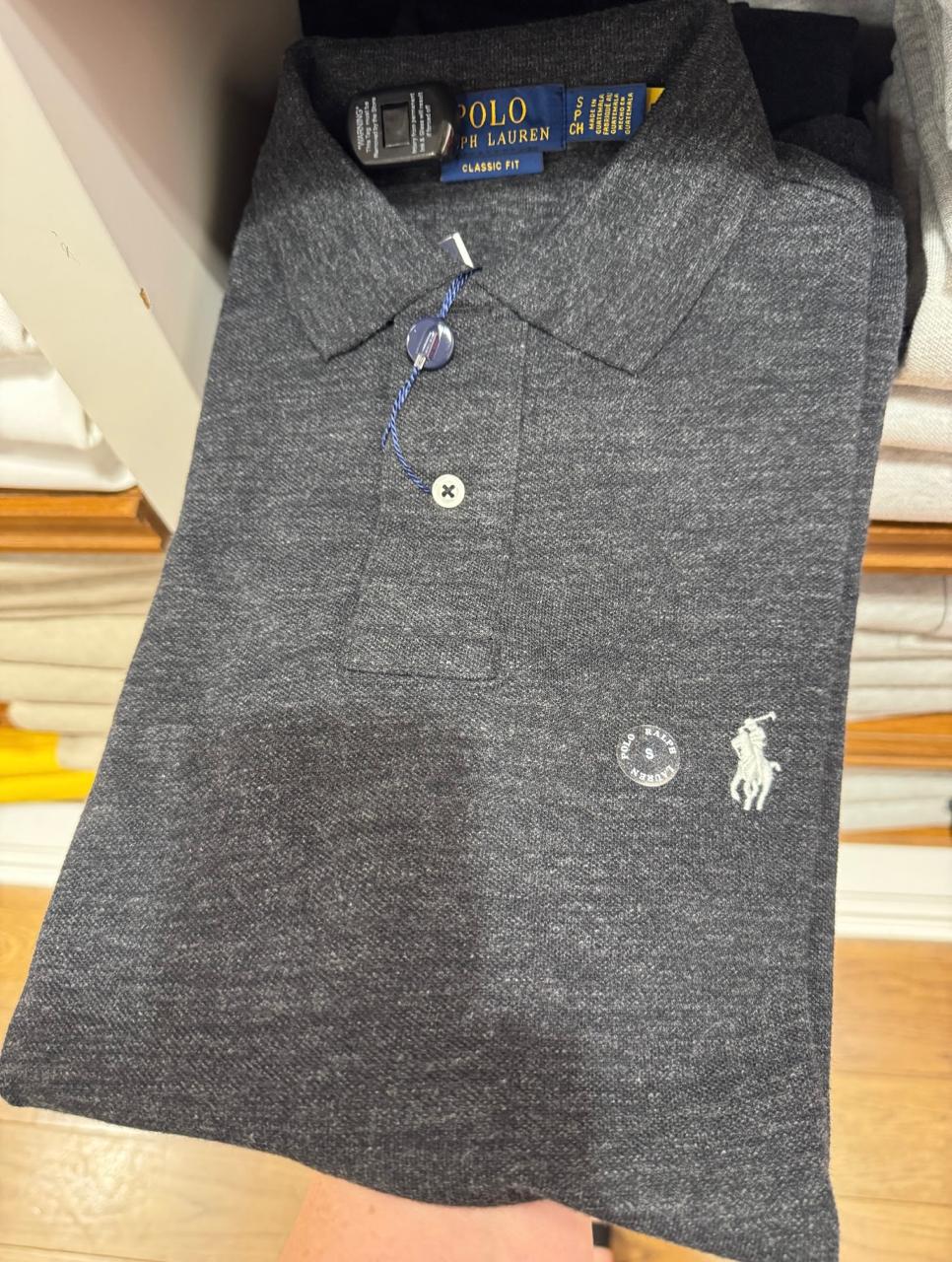 Blusa importada POLO RALPH LAUREN masculina polo de pique com bordado pequeno classic fit